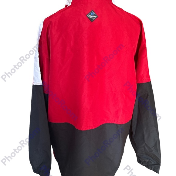 Holloway NWT Men's Medium Red & Black Zip Windbreaker Jacket - Picture 2 of 6